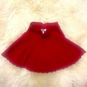 Milly Red Mini Skater Skirt